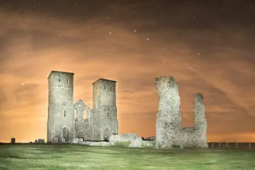 Reculver Towers Stars And Clouds