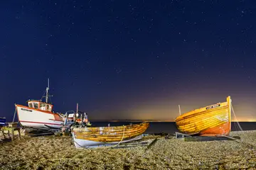 Deal Morning Haze, Rudi  and Lady Irene Night Pano   3x2