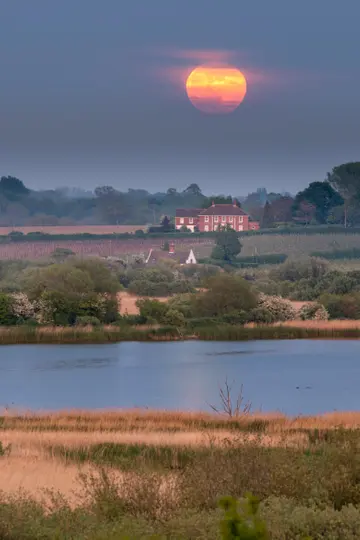 Stodmarsh Moonrise Portrait