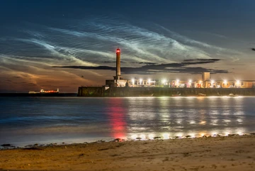 Margate Harbour Noctilucent Clouds 1