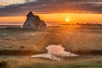 Fairfield St Thomas Becket Church  sunrise 1