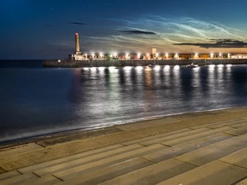 Margate Harbour And Noctilucent Clouds 3