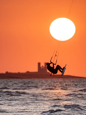 Minnis Bay and sunset over Reculver Towers 5