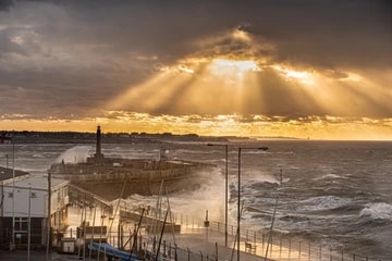 Margate Stormy Sunset God Rays