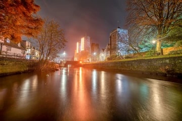 Canterbury Westgate Towers At Night 