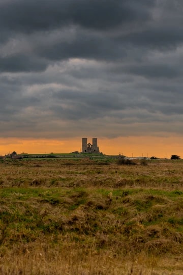 Reculver Towers From Oyster Farm