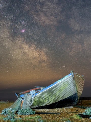 Dungeness Old Boat and The Milky Way Core 