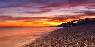 Folkestone Beach pano.