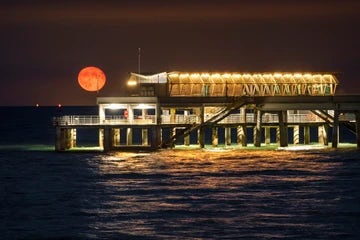 Deal Pier Moonrise 1