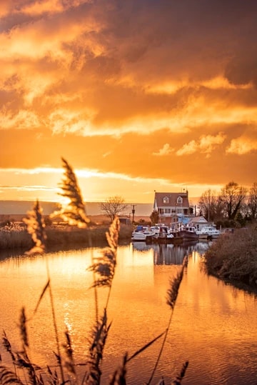 Grove Ferry Boathouse Portrait