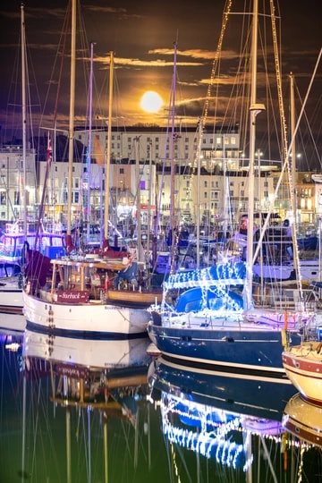 Ramsgate Royal Harbour Christmas Lights 2022 Portrait  3 x 2