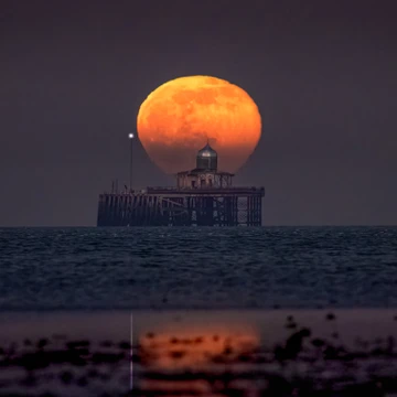 Herne Bay Moonrise from Swalecliffe