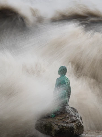 Folkestone Mermaid Storm Ciaran