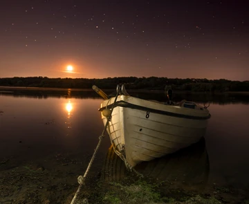 Bough Beech Boat And Moonrise High House 