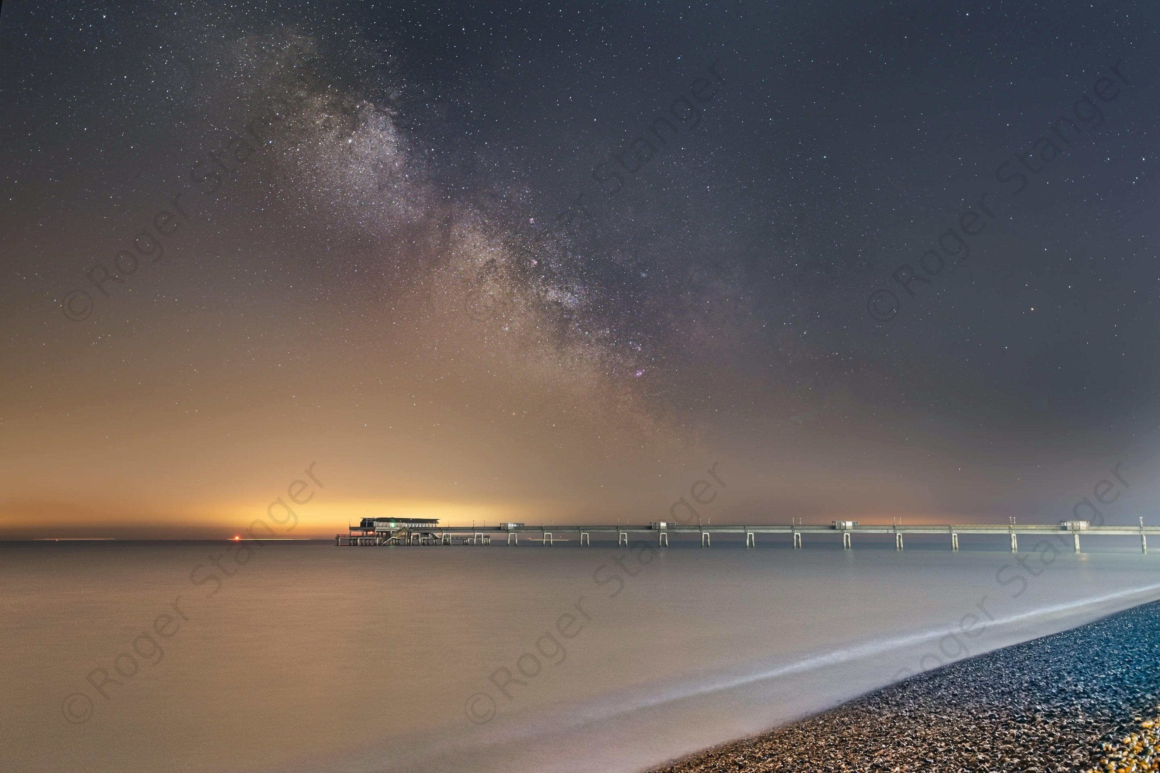 Deal Pier And The Milky Way