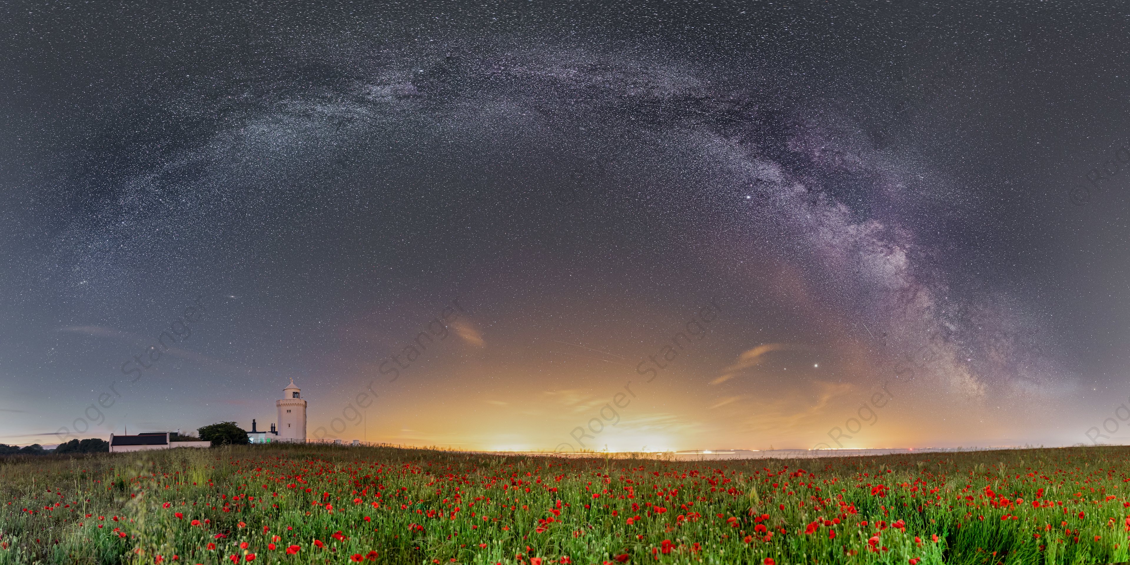 Dover St Margarets Poppy Field Milky Way