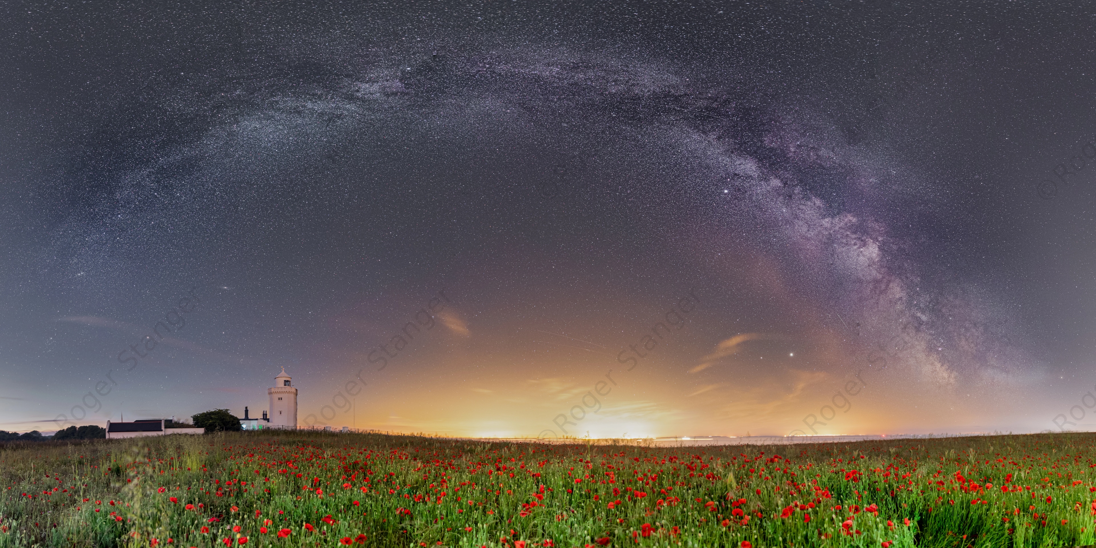 Dover St Margarets Poppy Field Milky Way