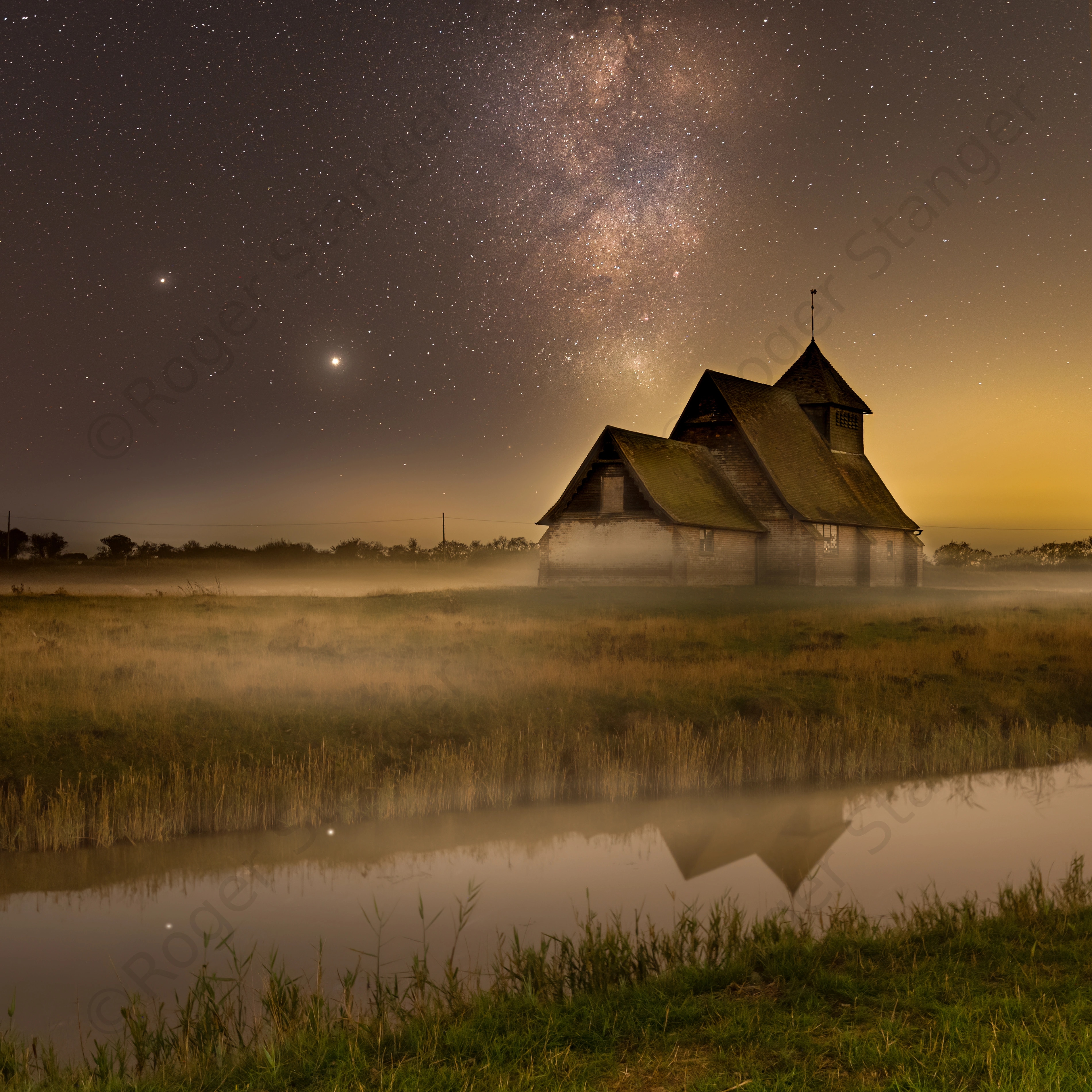 Fairfield St. Thomas Becket Church  1:1 Milky Way And Mist 