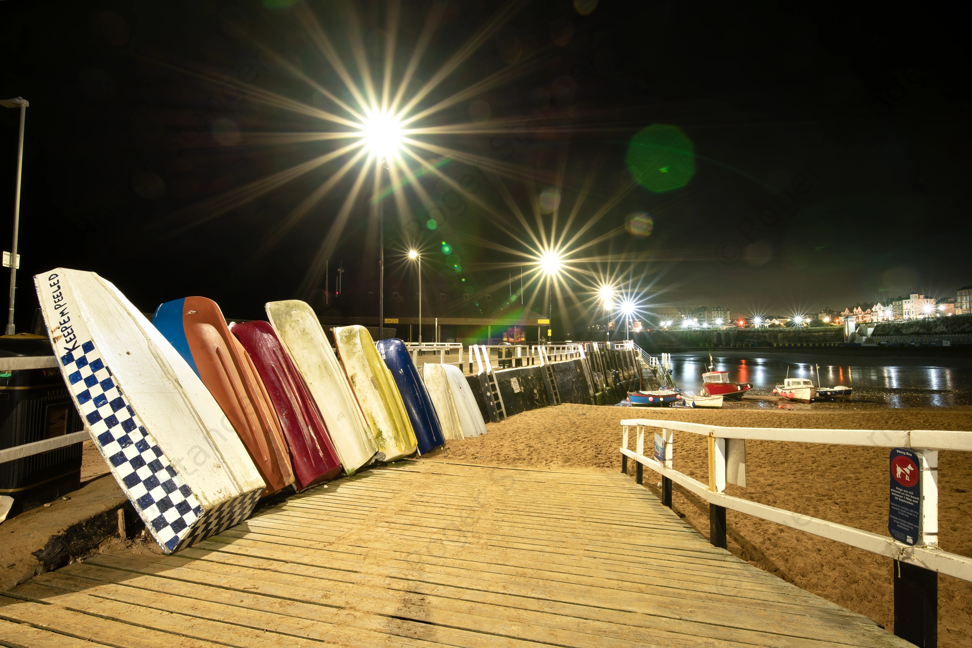 Broadstairs Stack Of Boats At Night