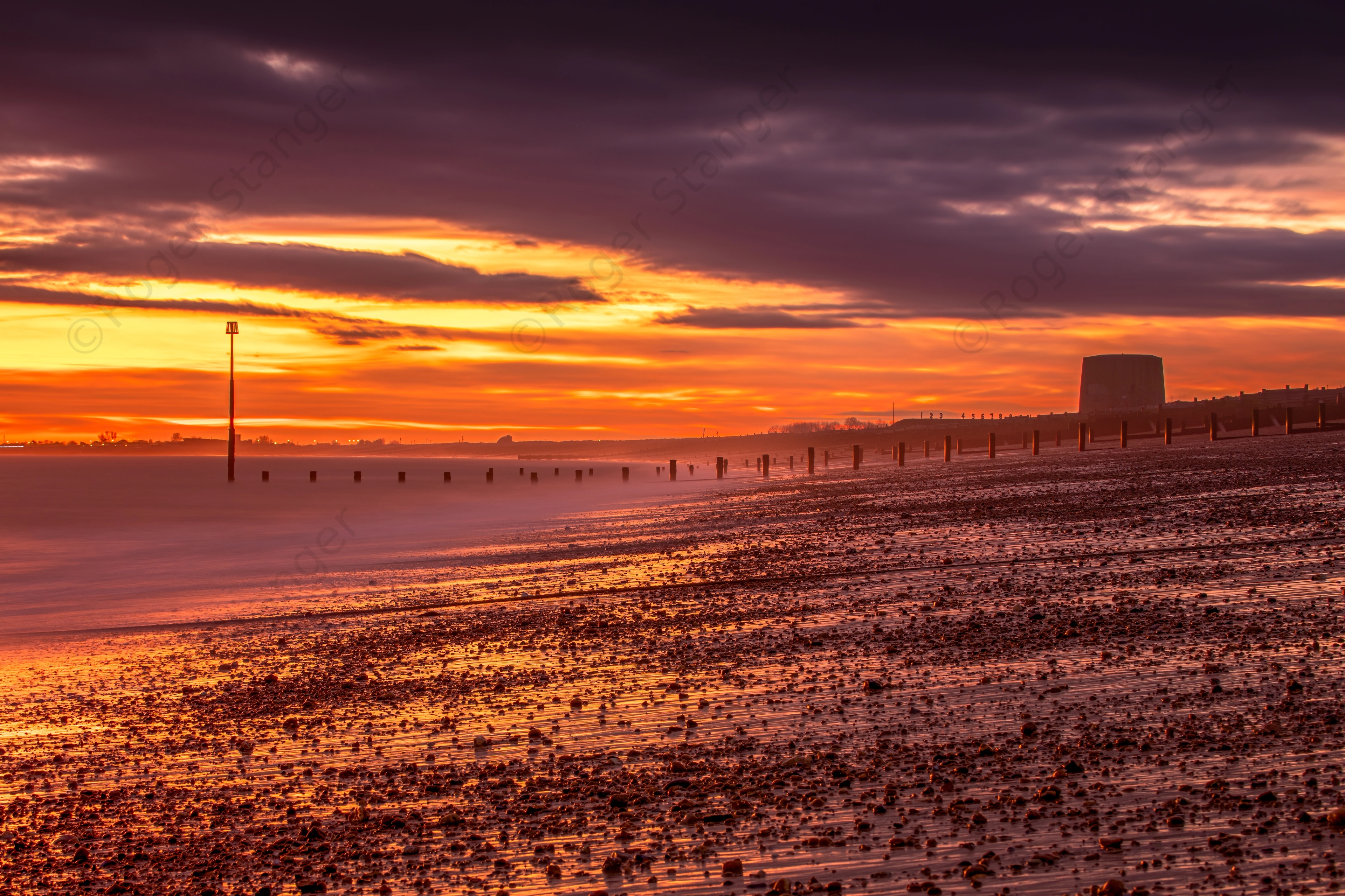 Hythe Fisherman's Beach Sunset 