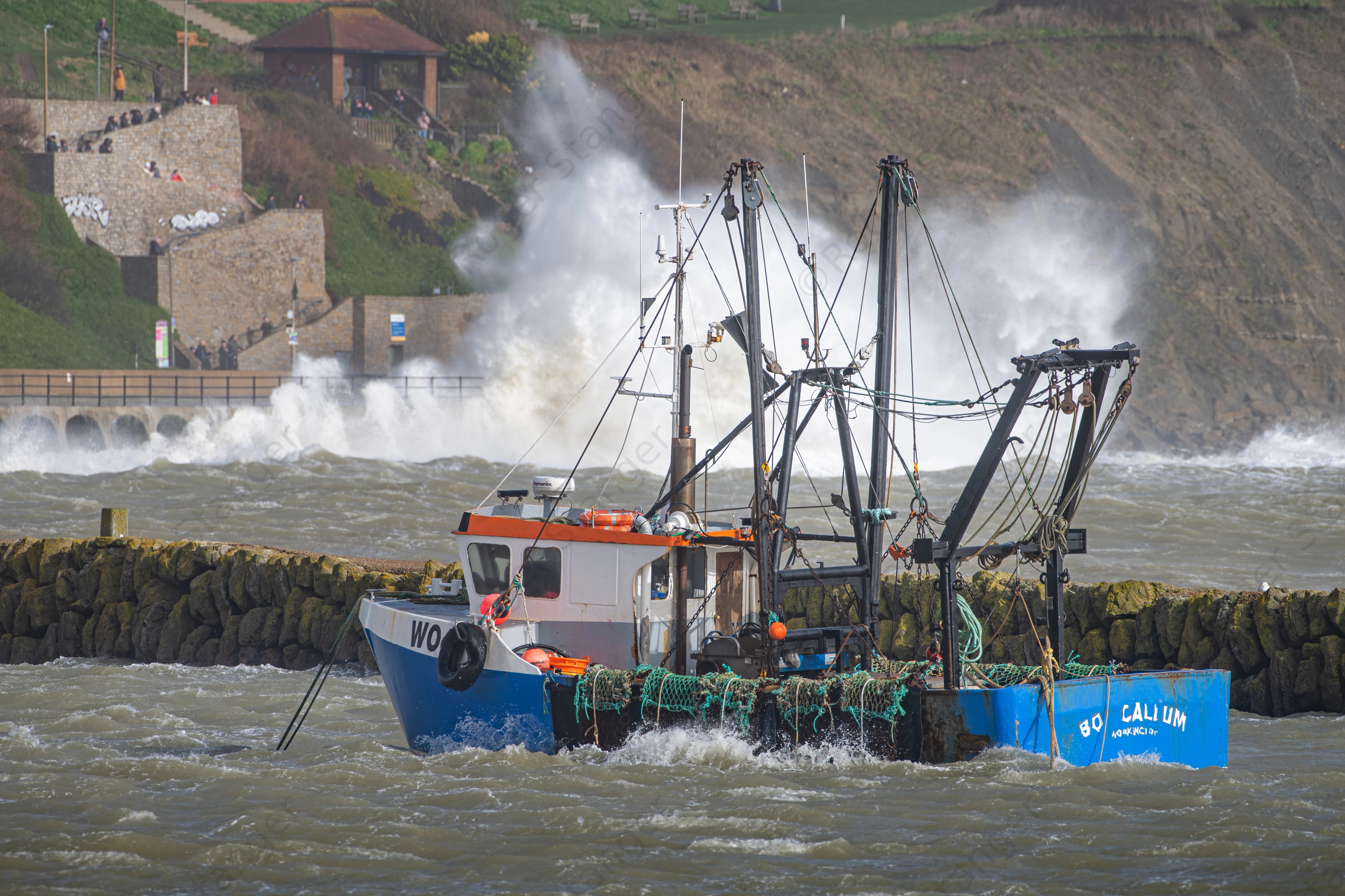 Folkestone Storm Boat In Harbour 2