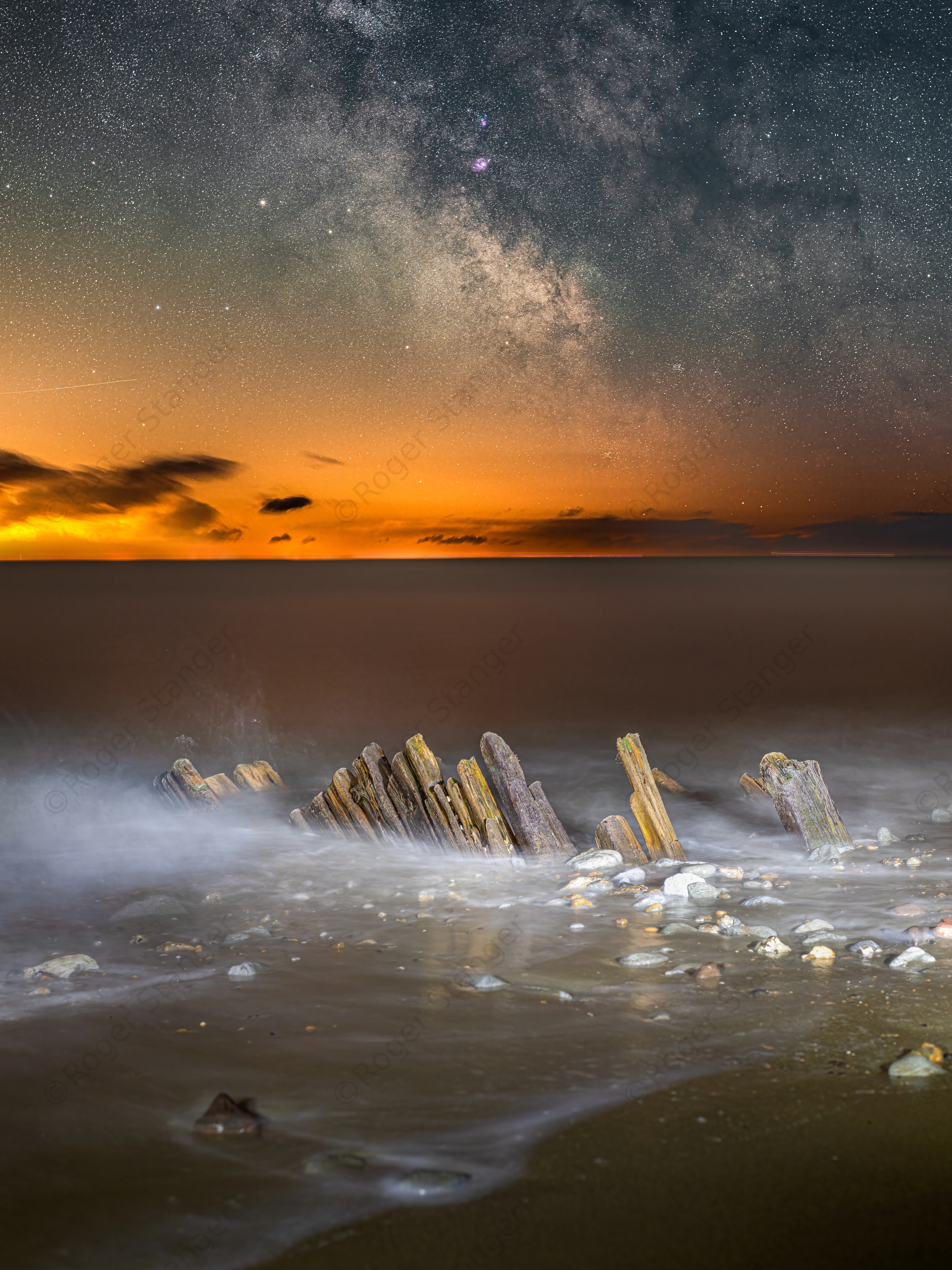 Folkestone Warren Milky Way and Old Wreck