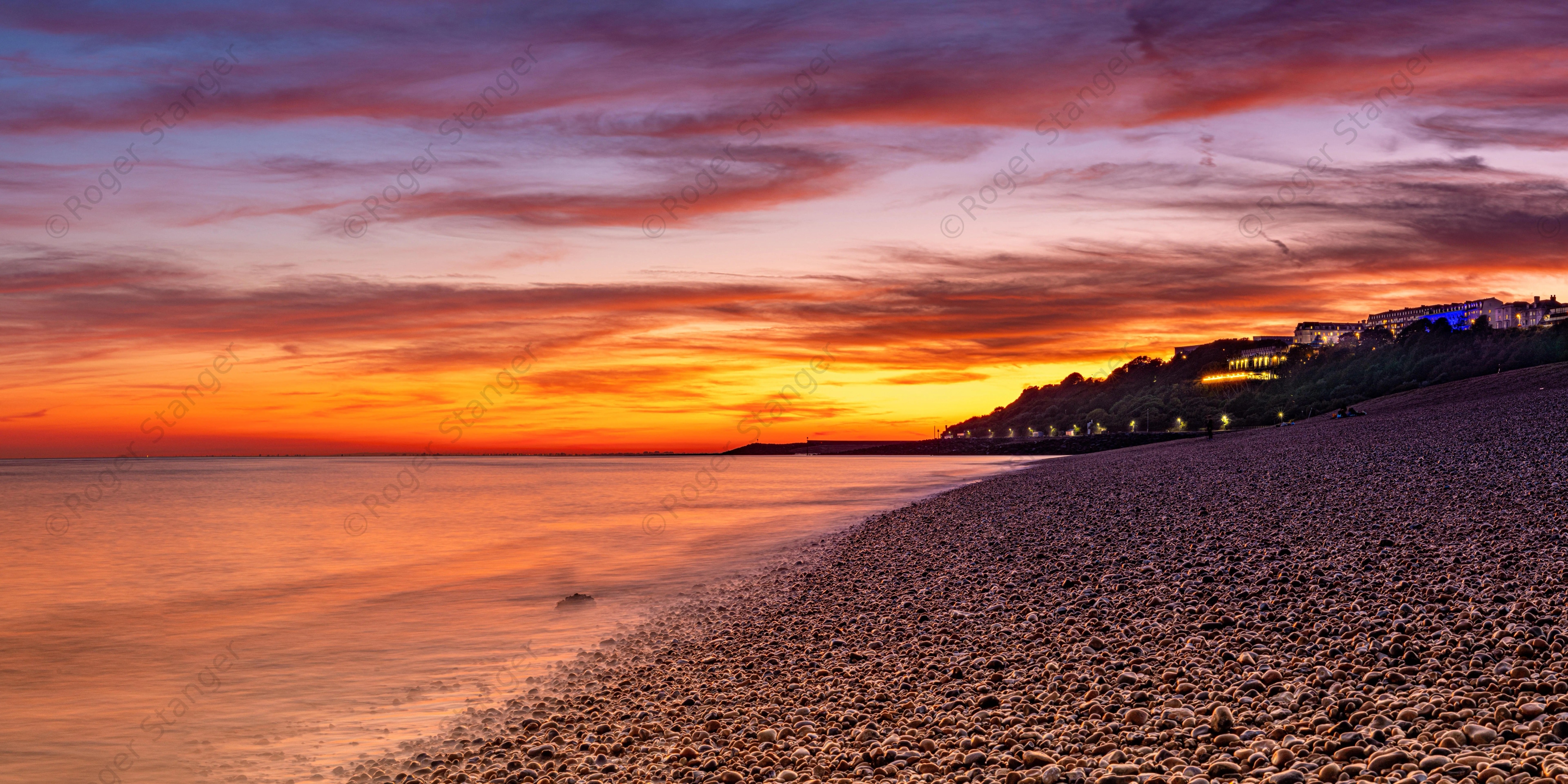 Folkestone Beach pano.