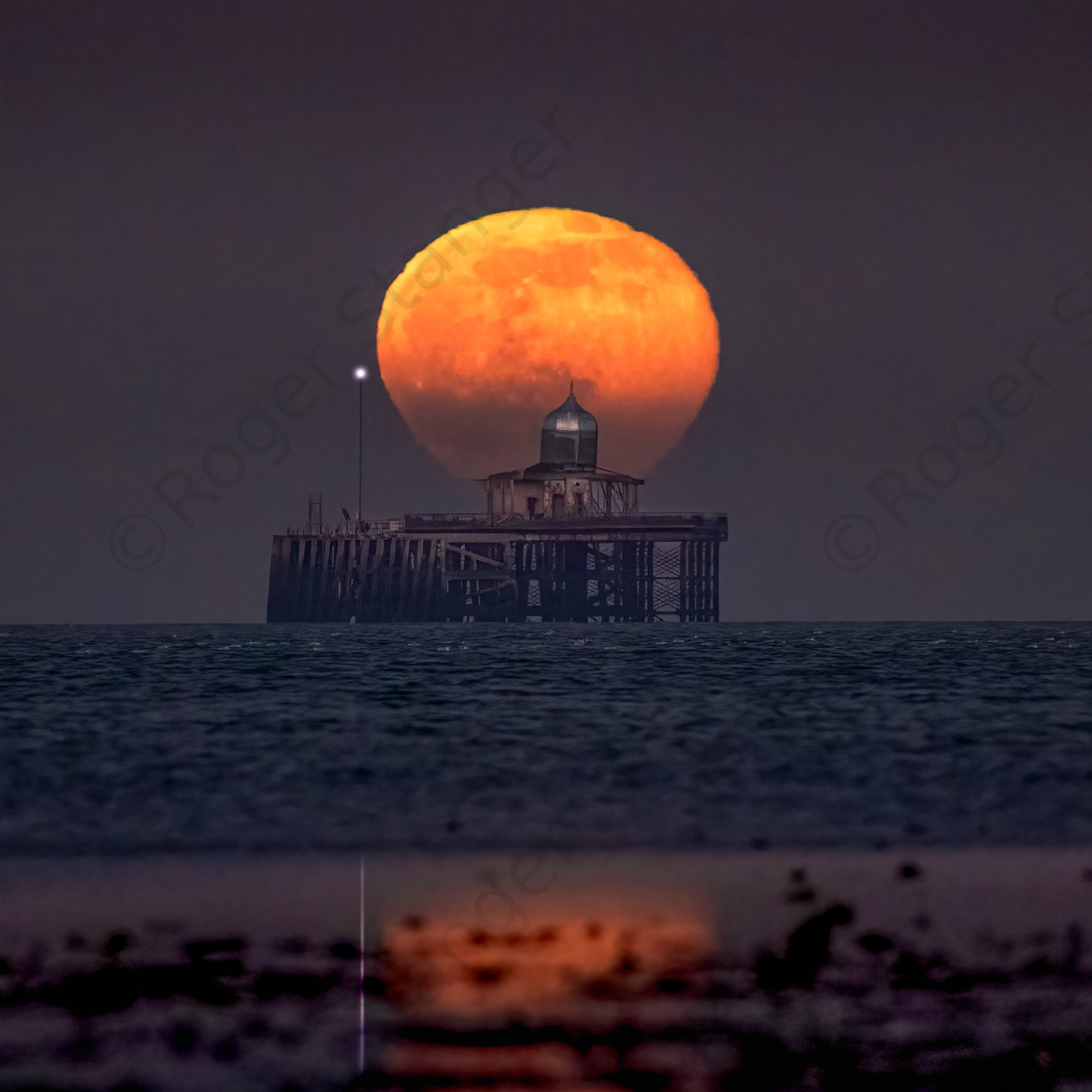 Herne Bay Moonrise from Swalecliffe