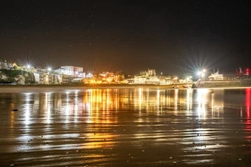 Broadstairs Harbour Viking Bay and Reflections at Night