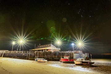 Broadstairs And Orion Rising at Night