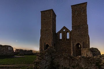 Reculver Towers and conjunction of Jupiter and Saturn