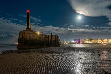 Margate And Rainbow Moon