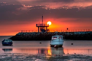 Herne Bay Sunset Boats 