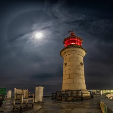Ramsgate Lighthouse Moon Halo 